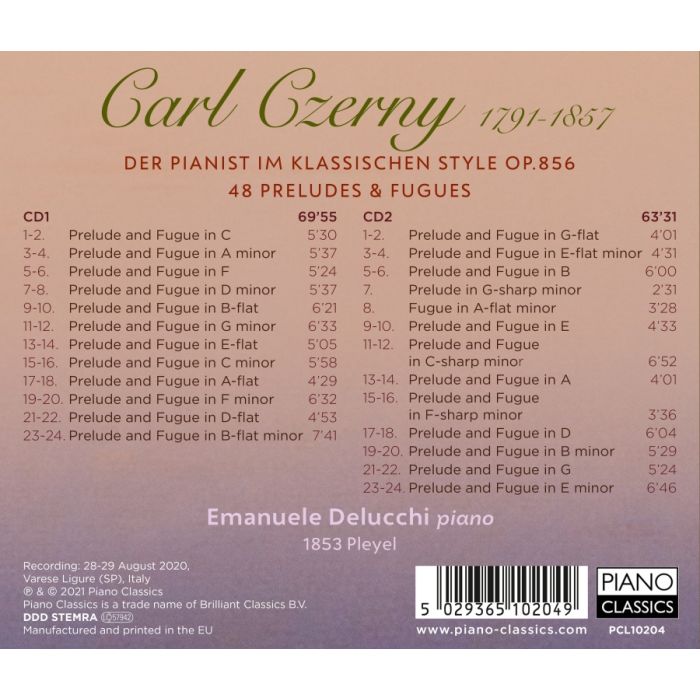 Czerny: Der Pianist im Klassischen Style Op. 856; 48 Preludes & Fugues - slide-1