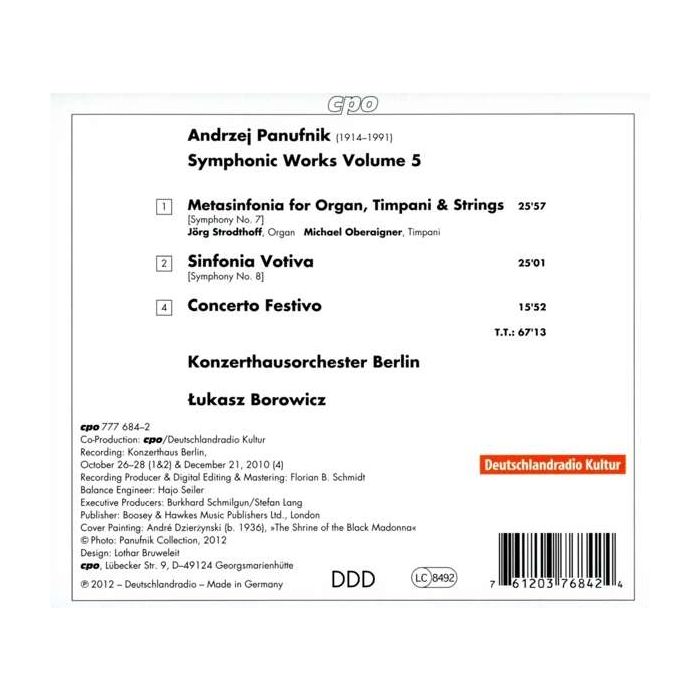 Panufnik: Votiva - Symphonic Works Vol. 5 - slide-1
