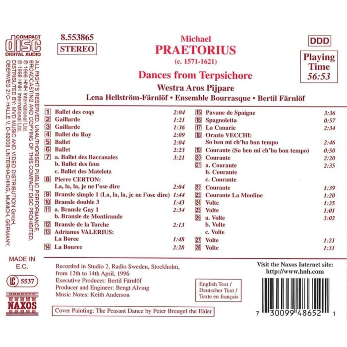 Praetorius: Dances from Terpsichore - slide-1