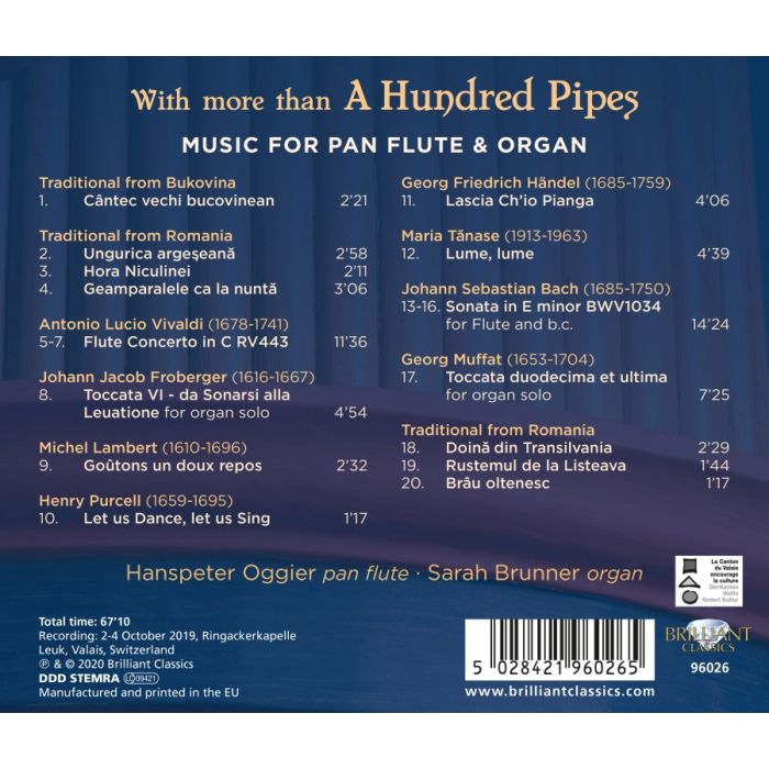 With More than a Hundred Pipes - Music for Pan Flute & Organ - slide-1