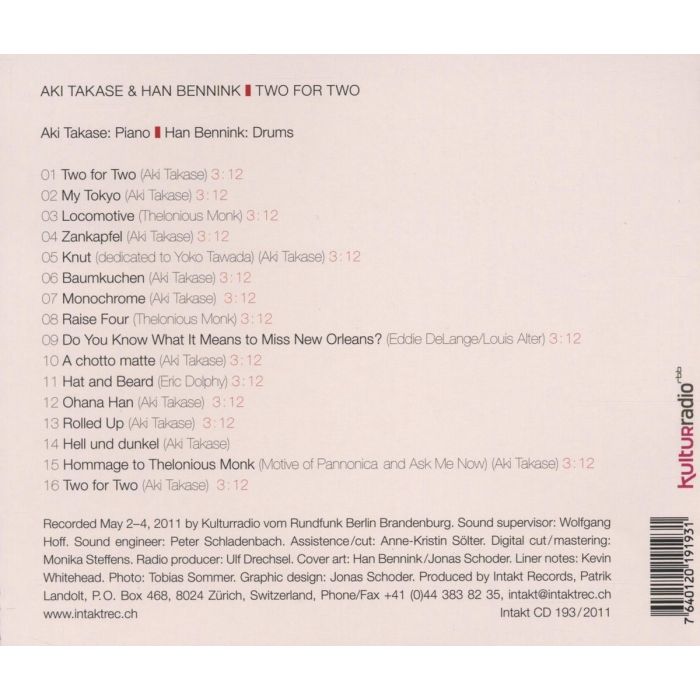 Takase/Bennink: Two For Two - slide-1