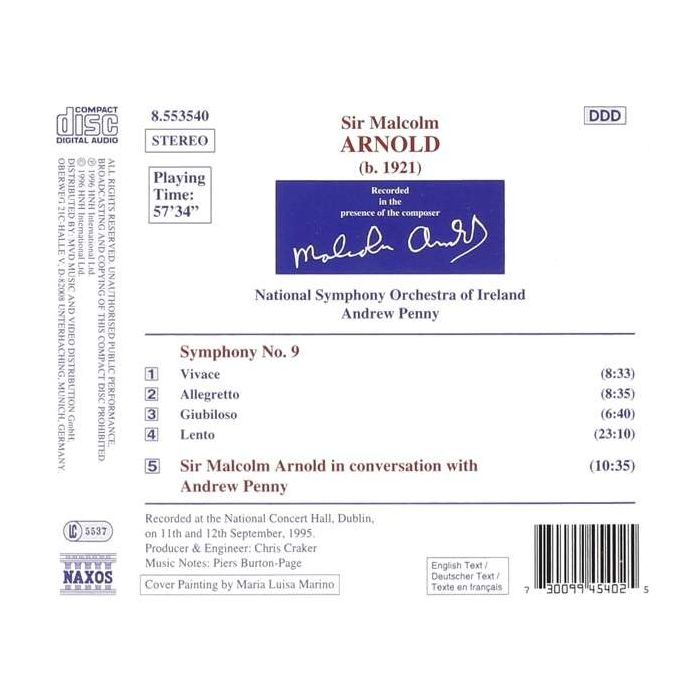 ARNOLD: Symphony no. 9 - slide-1