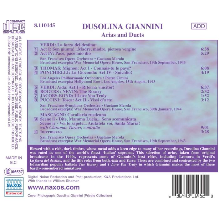 Dusolina Giannini - Arias and duet - slide-1