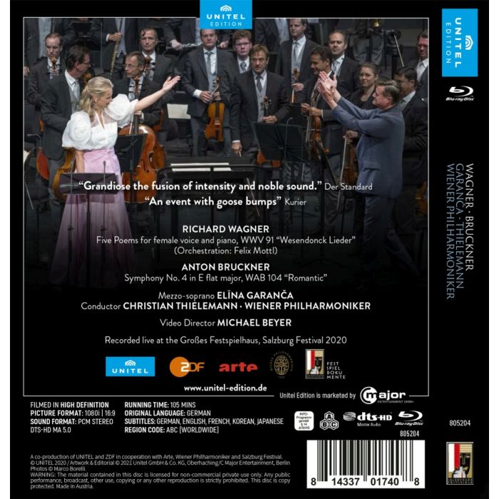 Wagner: Wesendonck Lieder; Bruckner: Symphony No. 4 - slide-1