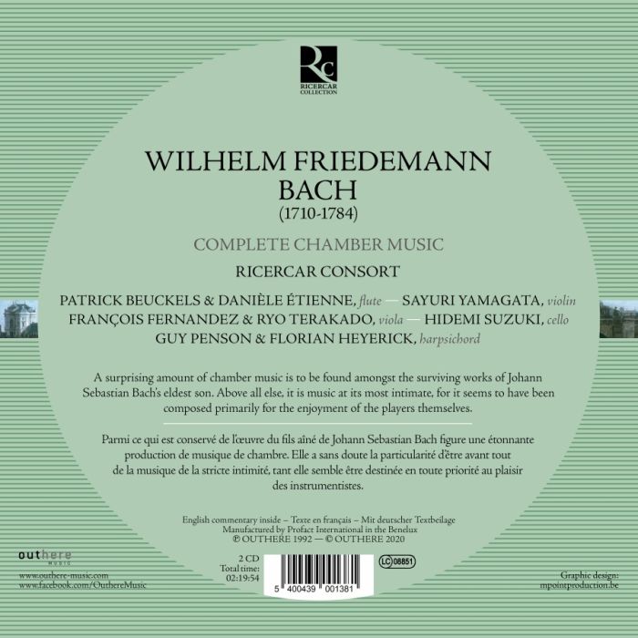 W.F. Bach: Complete Chamber Music - slide-1