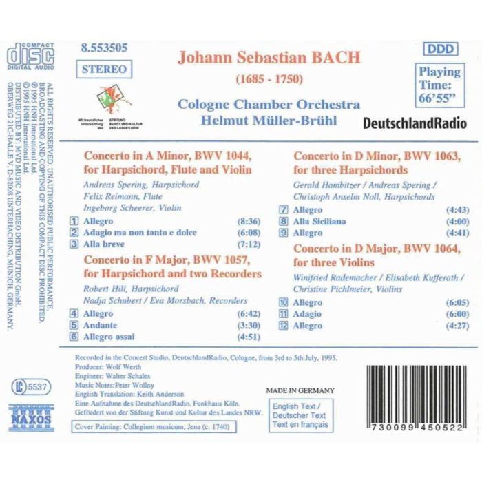 BACH: Multiple Concerti - slide-1