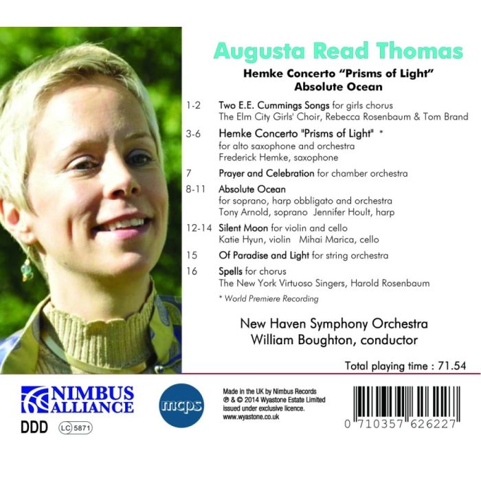 A Portrait of Augusta Read Thomas - Hemke Concerto ‘Prisms of Light’; Absolute Ocean - slide-1