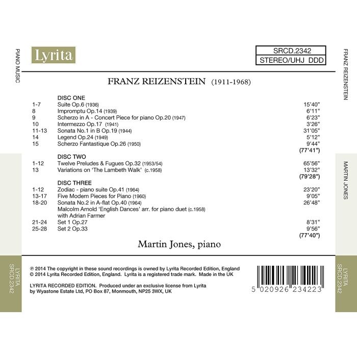 Reizenstein: Piano Music - slide-1