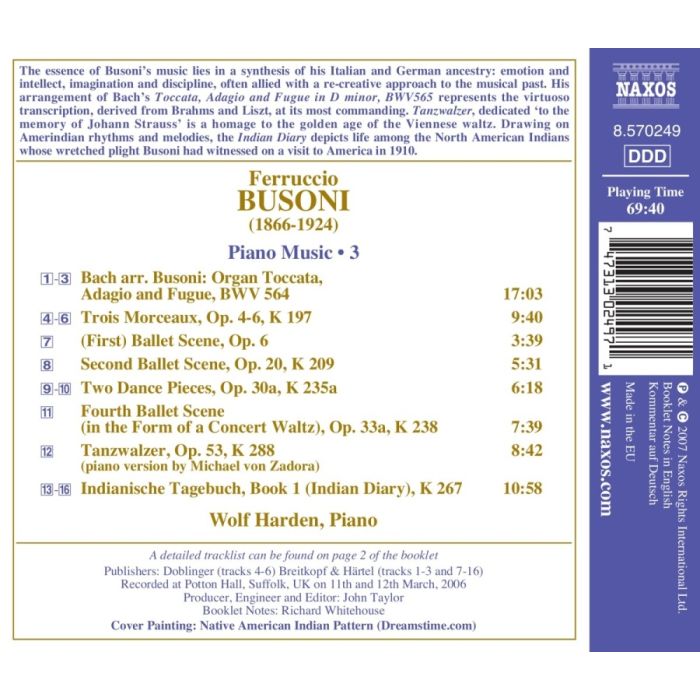 Busoni Ferruccio - Piano Music - Indian Diary - slide-1