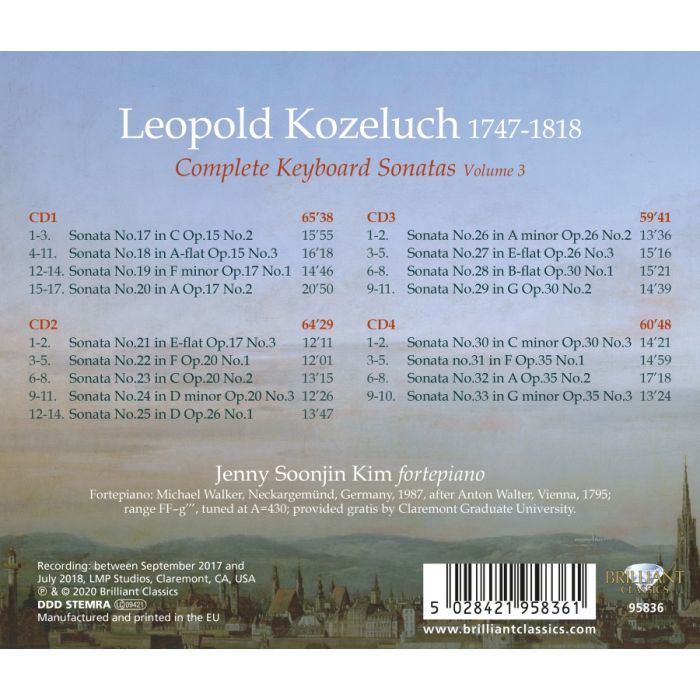 Koželuch: Complete Keyboard Sonatas Vol. 3 - slide-1