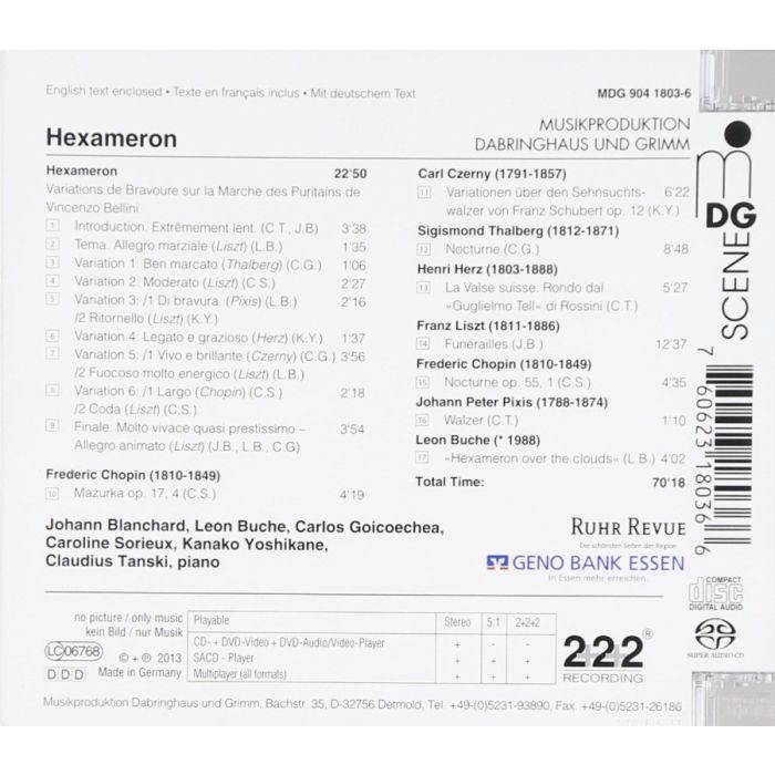 Hexameron. Variations de Bravoure sur la Marche des Puritains de Bellini: Liszt, Chopin, Czerny, Thalberg, Herz, Pixis - slide-1