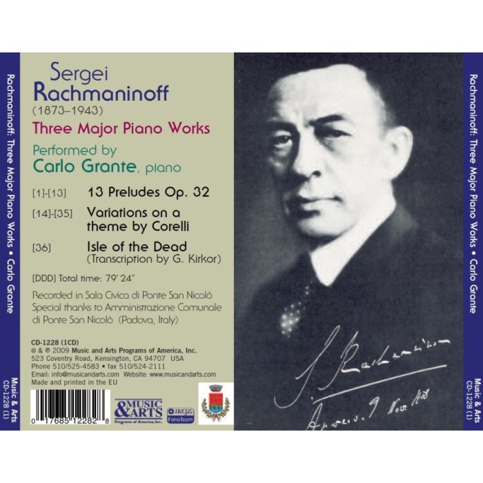 Rachmaninov: 13 Preludes; Variations On A Theme of Corelli; Isle of the Dead - slide-1