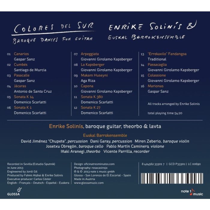 Colores del Sur - Baroque Dances for Guitar - slide-1