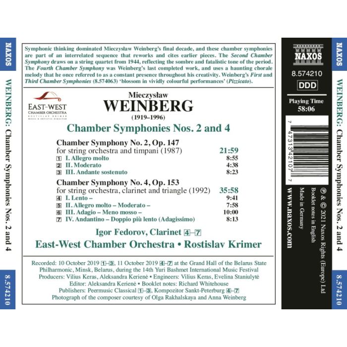 Weinberg: Chamber Symphonies Nos. 2 and 4 - slide-1
