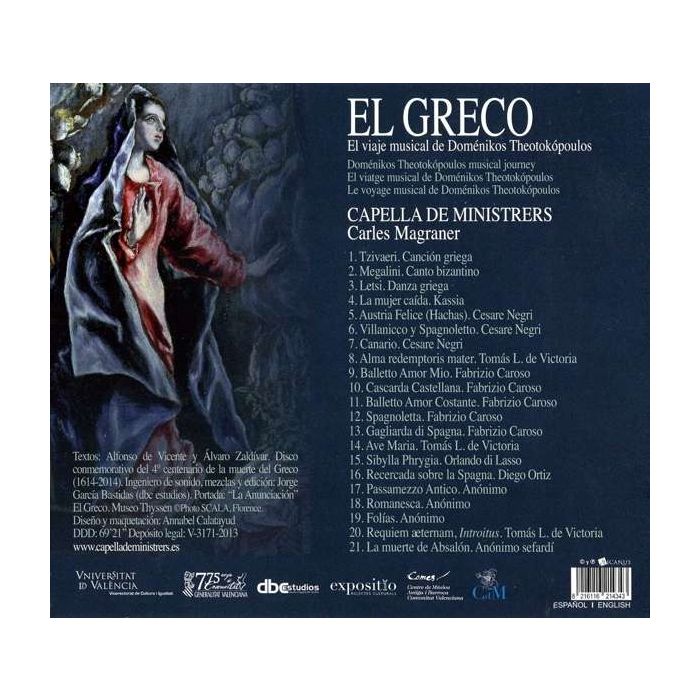 El Greco, Doménikos Theotokópoulos - muzyczna podróż (Kreta, Wenecja, Rzym, Toledo) - slide-1