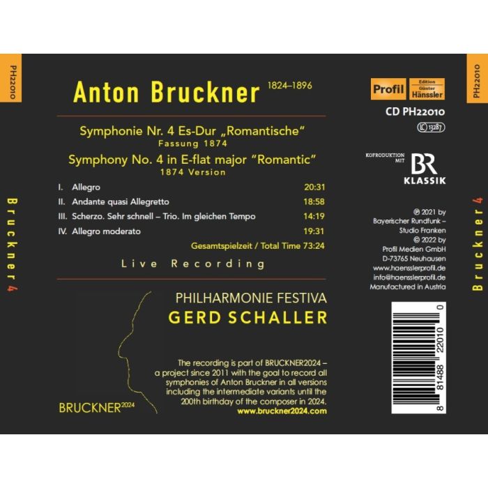Bruckner: Symphony No. 4 - Version 1874 - slide-1