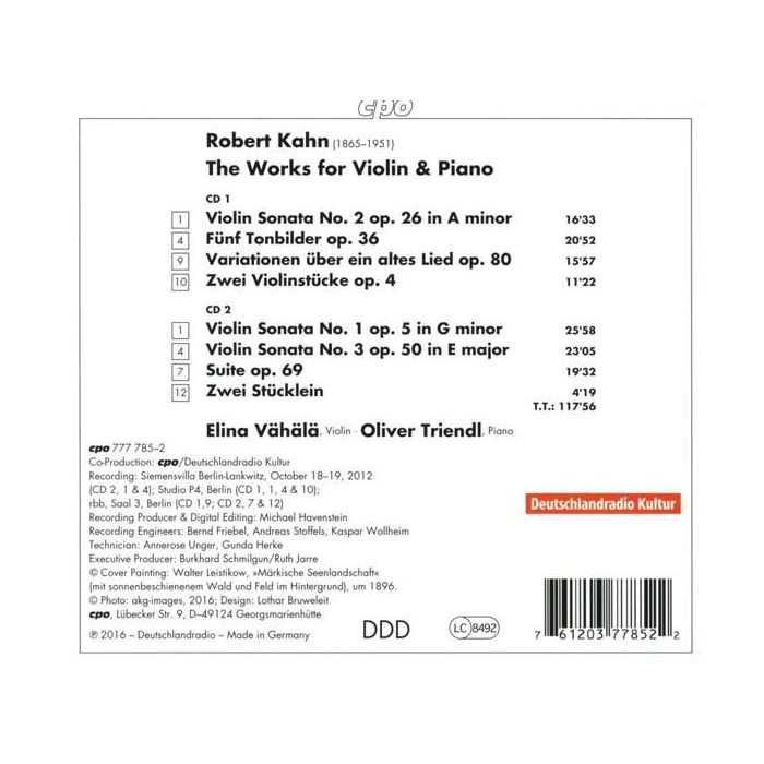 Kahn: The Works for Violin & Piano - slide-1