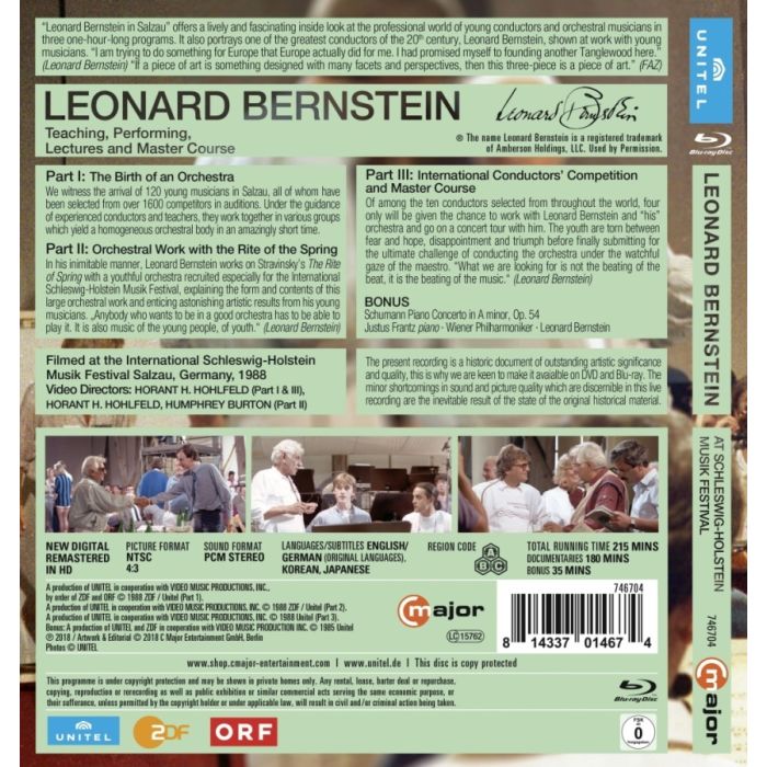Leonard Bernstein at Schleswig-Holstein Musik Festival- Teaching, Performing, Lectures and Master Course - slide-1
