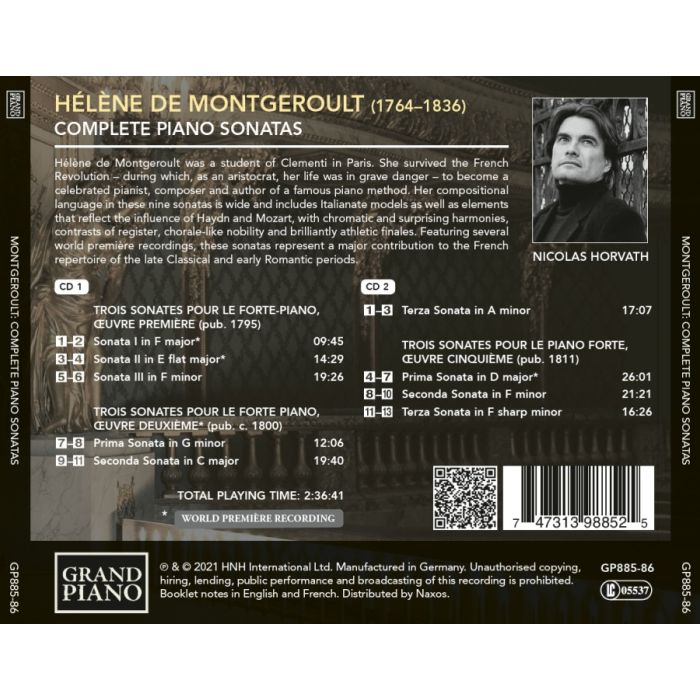 Montgeroult: Complete Piano Sonatas - slide-1