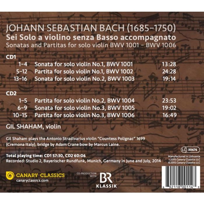 Bach: Sonatas and Partitas - slide-1