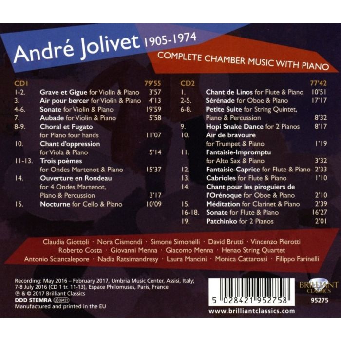 Jolivet: Complete Chamber Music with Piano - slide-1
