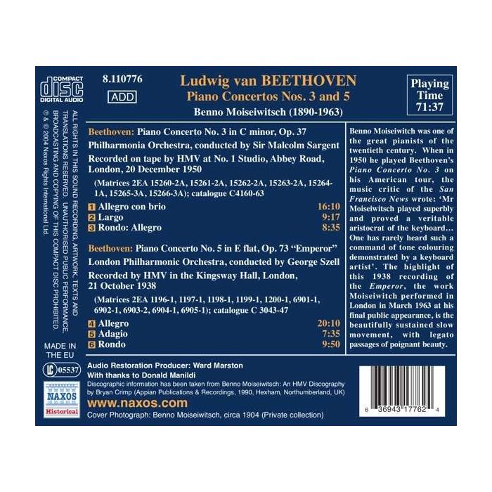 Beethoven: Piano Concertos Nos 3 & 5 - slide-1