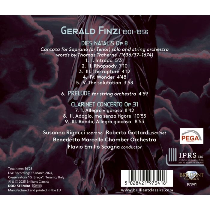 Finzi: Clarinet Concerto; Dies Natalis; Prelude - slide-2