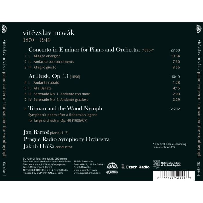 Novák: Piano Concerto; Toman and the Wood Nymph - slide-1