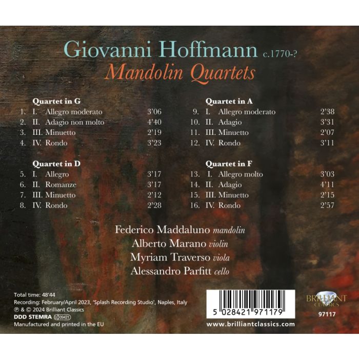 Hoffmann: Mandolin Quartets - slide-1