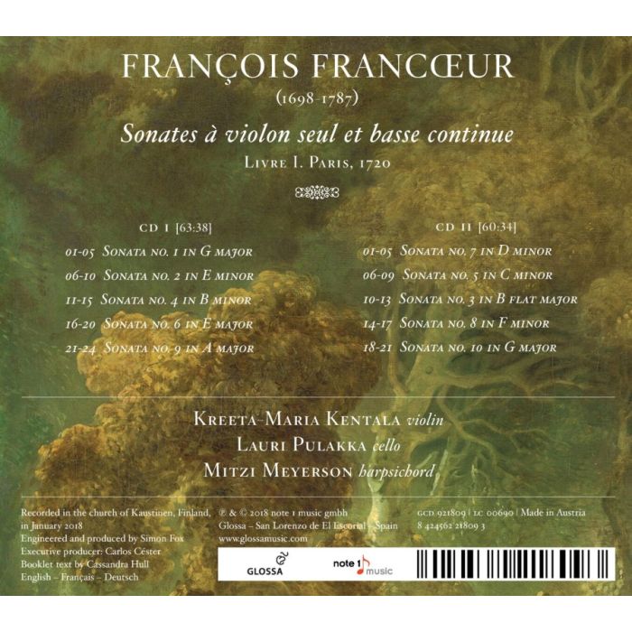 Francoeur: Sonates a violon seul et basse continue - slide-1