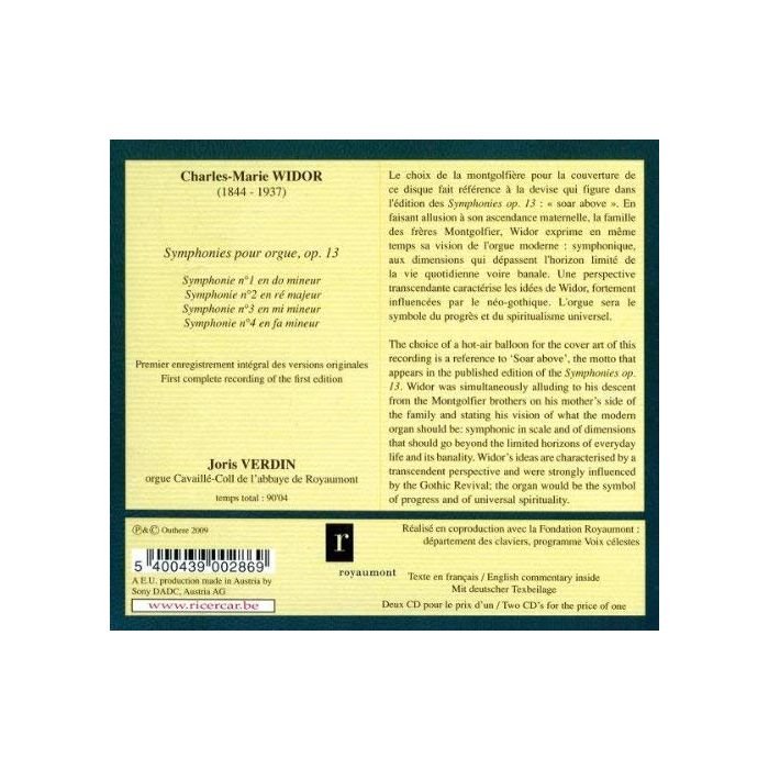 Widor: Symphonies opus 13 - slide-1