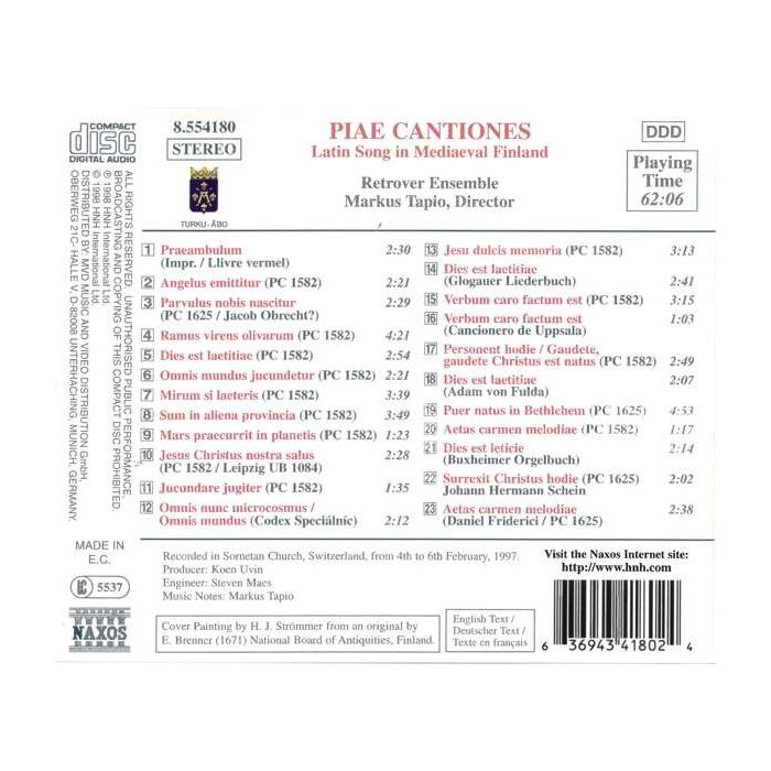 Piae Cantiones - Latin Song in Medieval Finland - slide-1