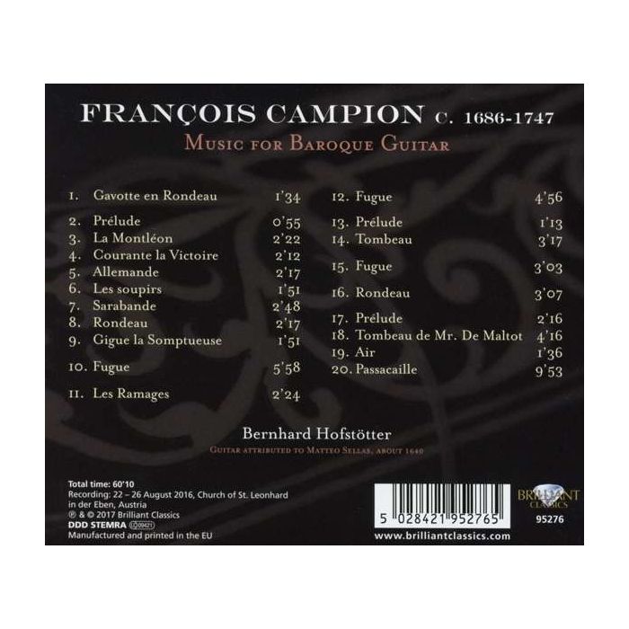 Campion: Music for Baroque Guitar - slide-1