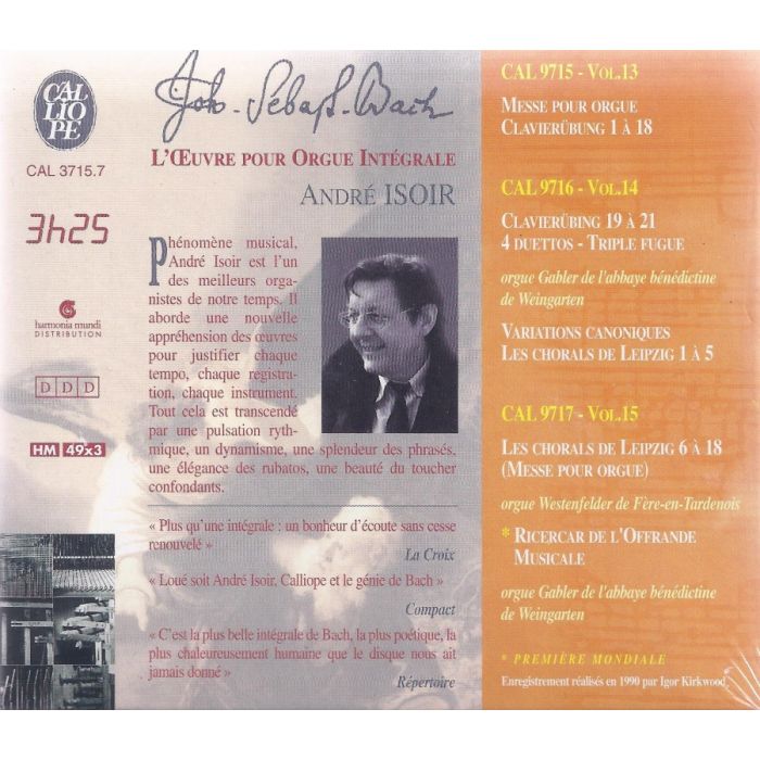 Bach: L'OEuvre pour Orgue Integrale - 5 - slide-1
