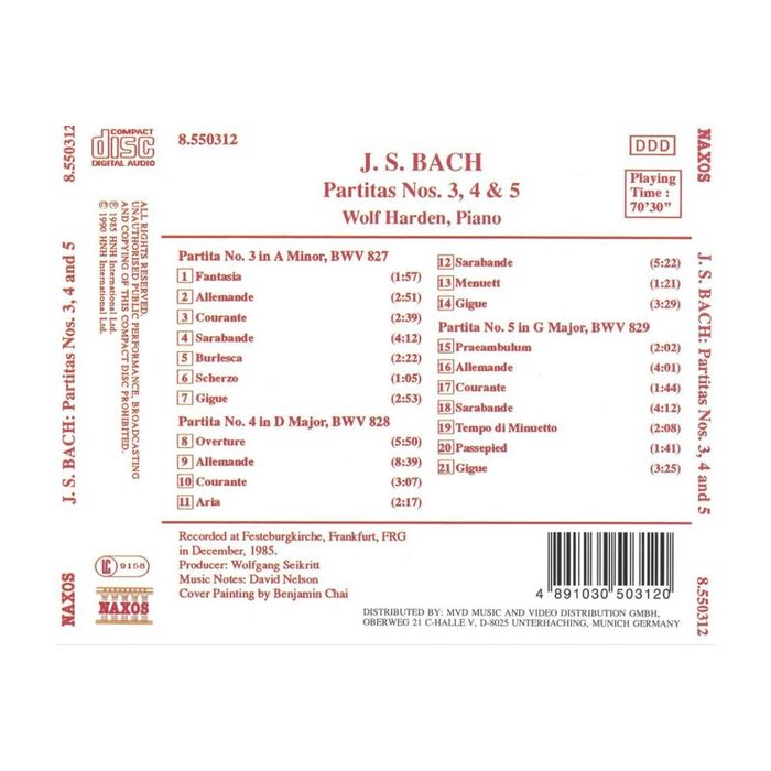 Bach: Partita no. 3, 4, 5 - slide-1