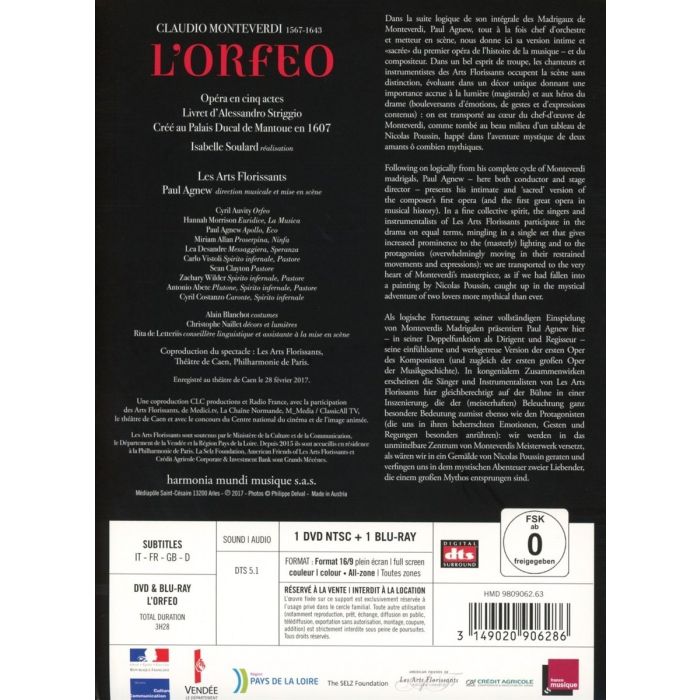MONTEVerdi: L`Orfeo ( DVD + BLU RAY ) - slide-1