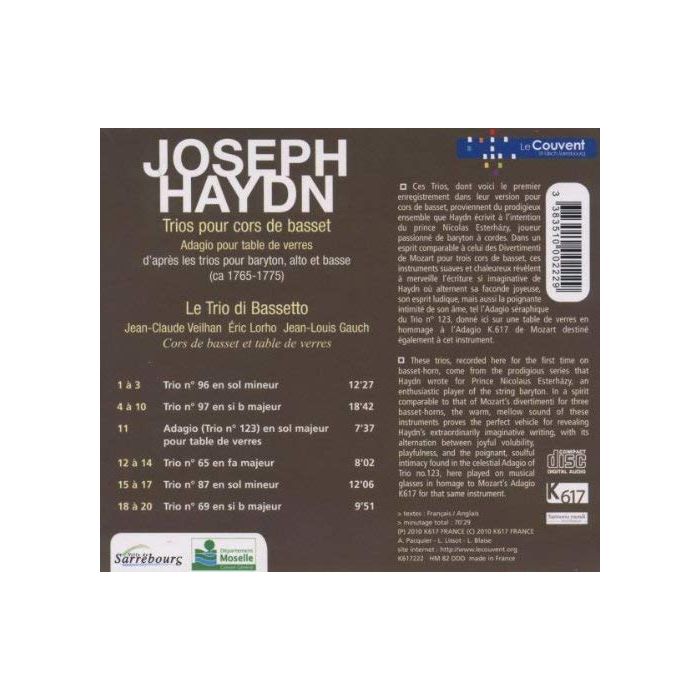 Haydn: Trios Esterhazy pour cors de basset - slide-1