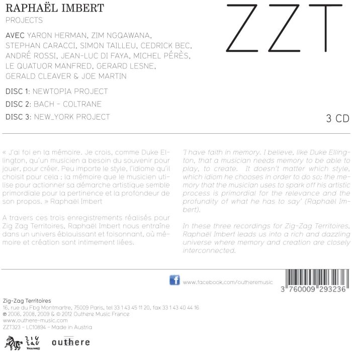 Raphaël Imbert Projects - Newtopia Project, Bach - Coltrane, New York Project - slide-1
