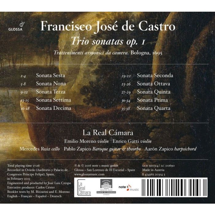 Castro: Trio sonatas op. 1, 1695 - slide-1