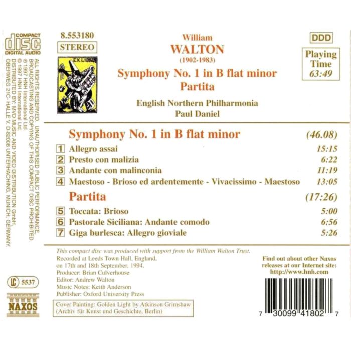 WALTON: Symphony no. 1 - slide-1