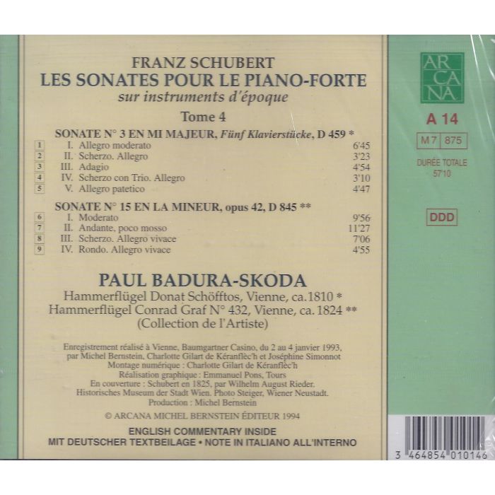 Schubert: Piano Sonatas Nos 3 & 15 - slide-1