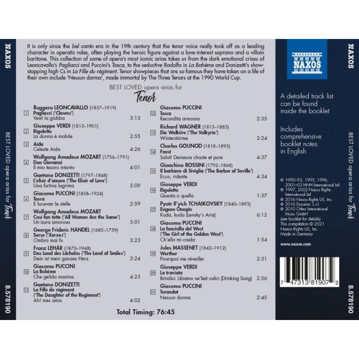 Thrilling Tenor – Best Loved Arias - slide-1