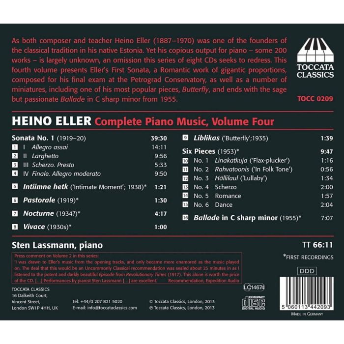 Eller: Complete Piano Music Vol. 4 - slide-1