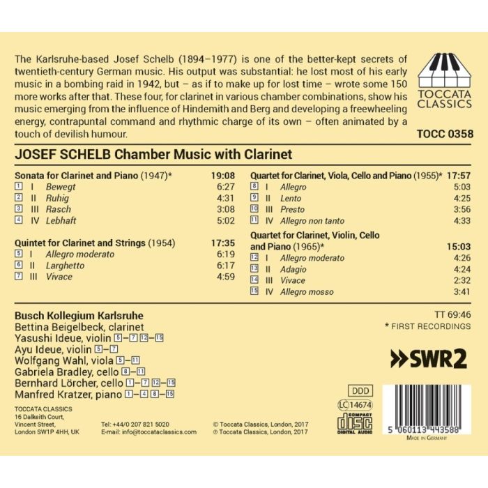 Schelb: Chamber Music with Clarinet - slide-1