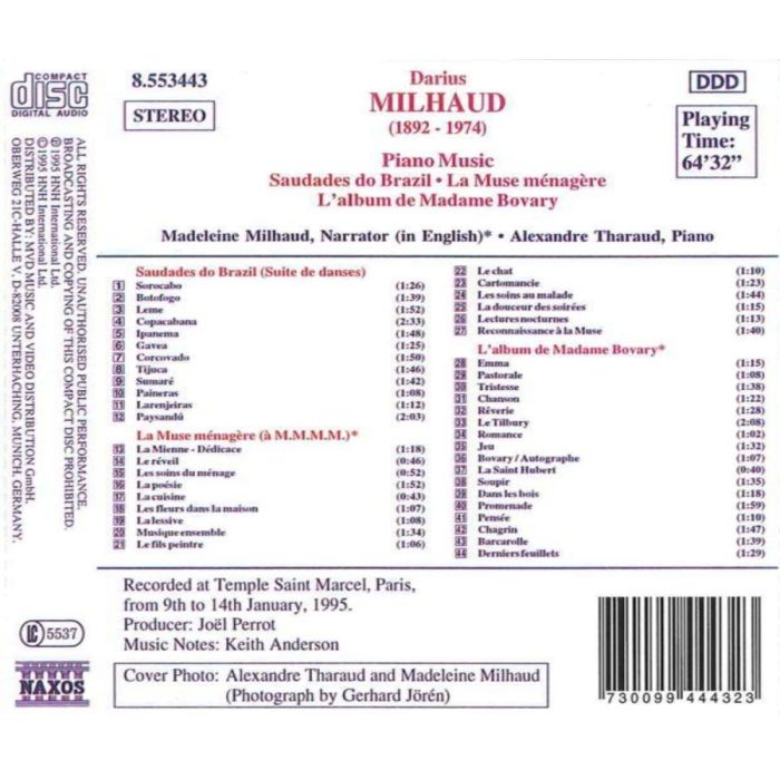 MILHAUD: Piano Music - slide-1