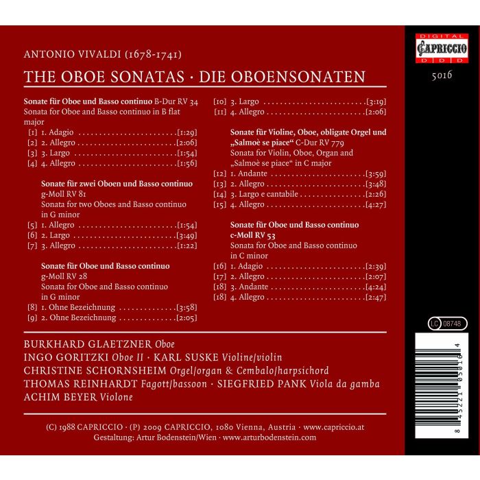Vivaldi: Oboe Sonatas - slide-1
