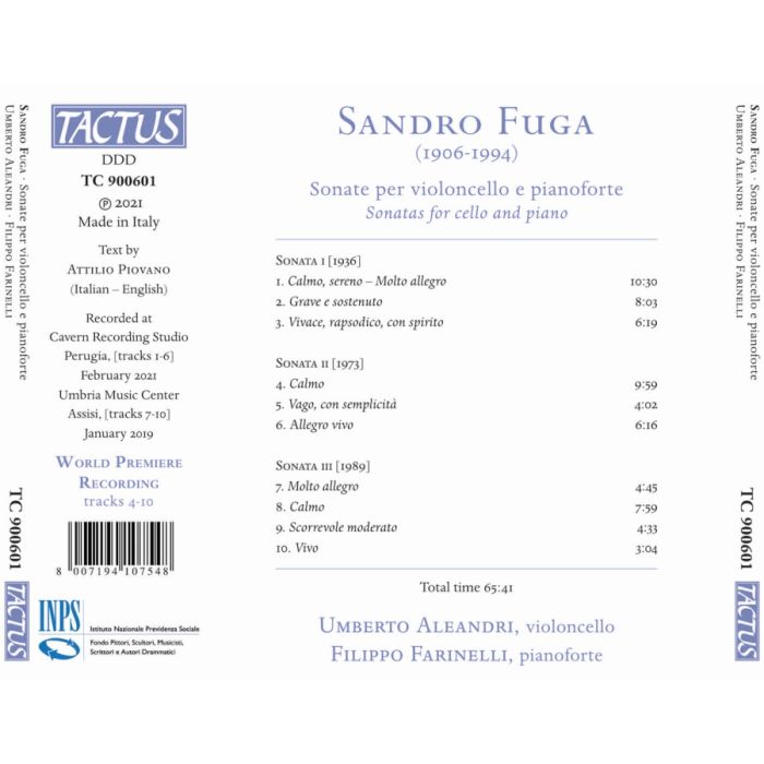 Fuga: Sonatas for cello and piano - slide-1