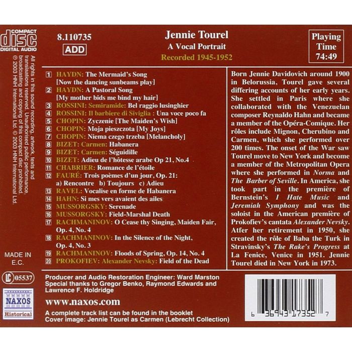 Jennie Tourel - A Vocal Portrait - slide-1