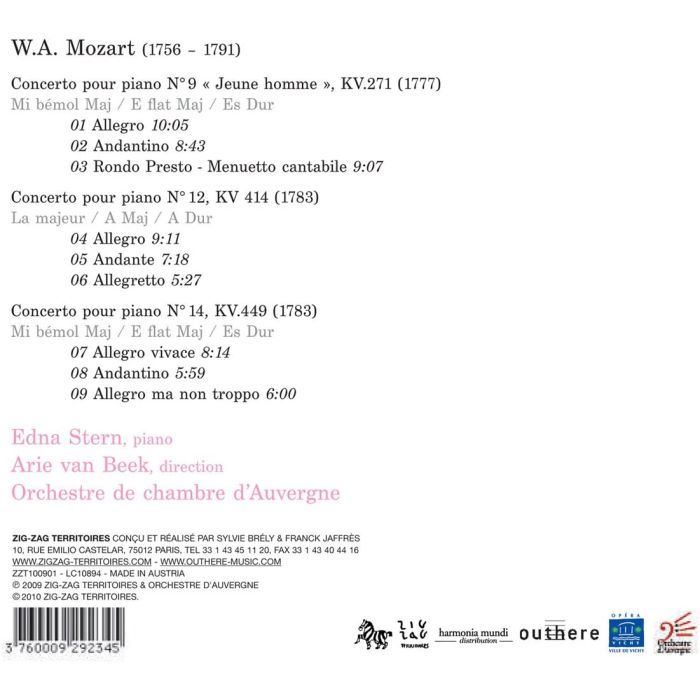 Mozart: Concertos Nos. 9 