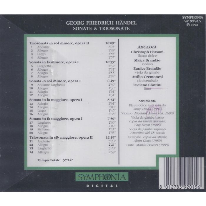 Handel: Sonate e trio sonate - slide-1
